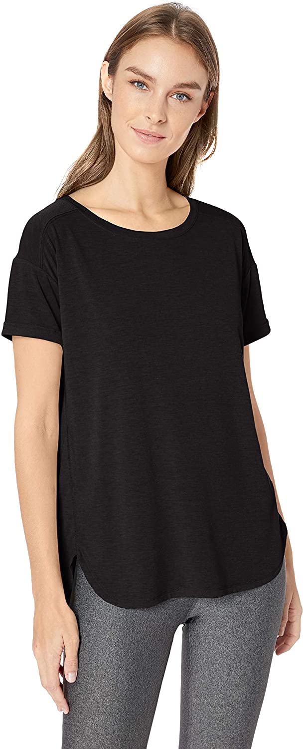 Price:$12.50    Amazon Essentials Women's Studio Relaxed-Fit Lightweight Crewneck T-Shirt  Clothing