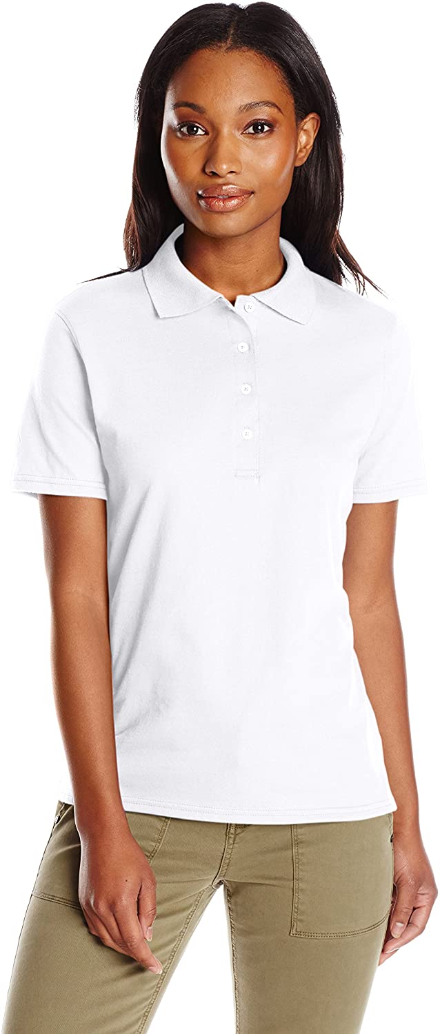 Price:$5.26 Hanes Women's X-Temp Performance Polo Shirt at Amazon Women’s Clothing store