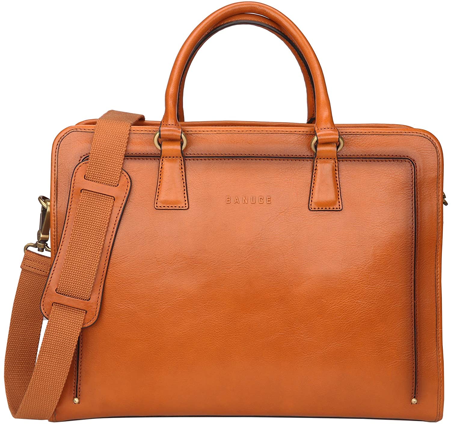 Price:$164.99   | Banuce Full Grains Italian Leather Briefcase for Women Handbags Tote Business Bag Attache Case Ladies Messenger Satchel Purse | Briefcases