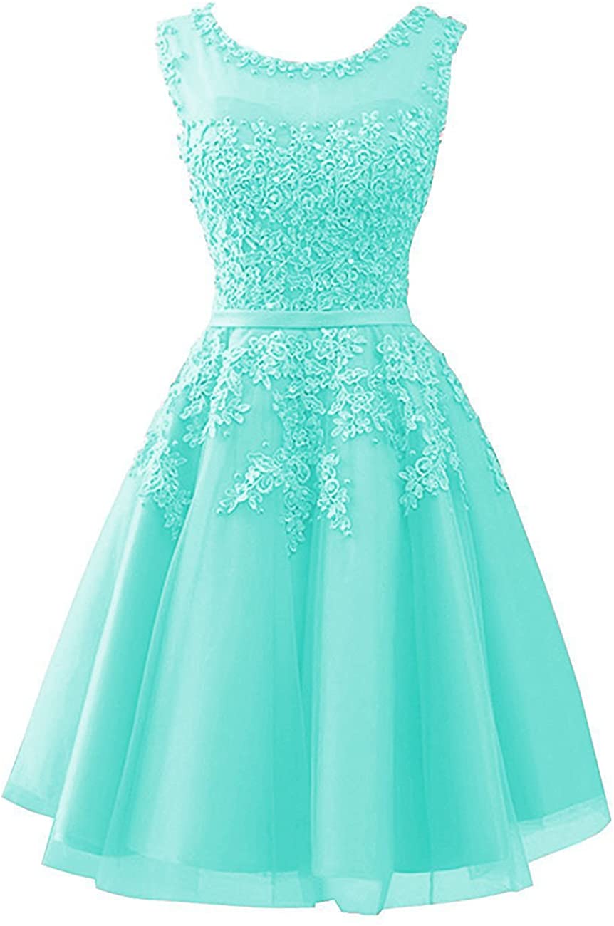 Price:$69.90 Cdress Women's Short Homecoming Dresses Tulle Junior Prom Dress at Amazon Women’s Clothing store