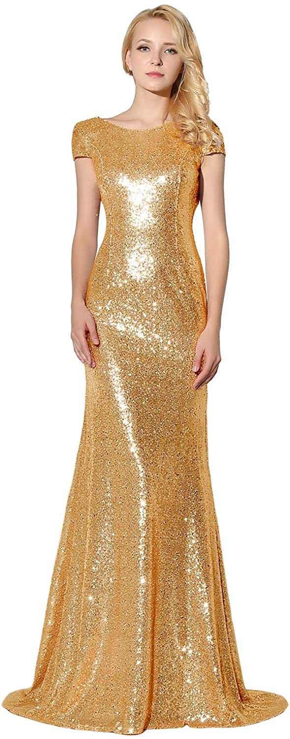 Price:$65.90    Belle House Women's Sequins Ball Evening Prom Gown Bridesmaid Dress  Clothing