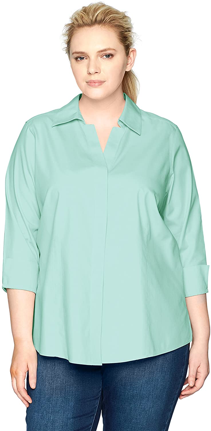 Price:$30.62 Foxcroft Women's Plus-Size Taylor Essential Non-Iron Blouse at Amazon Women’s Clothing store