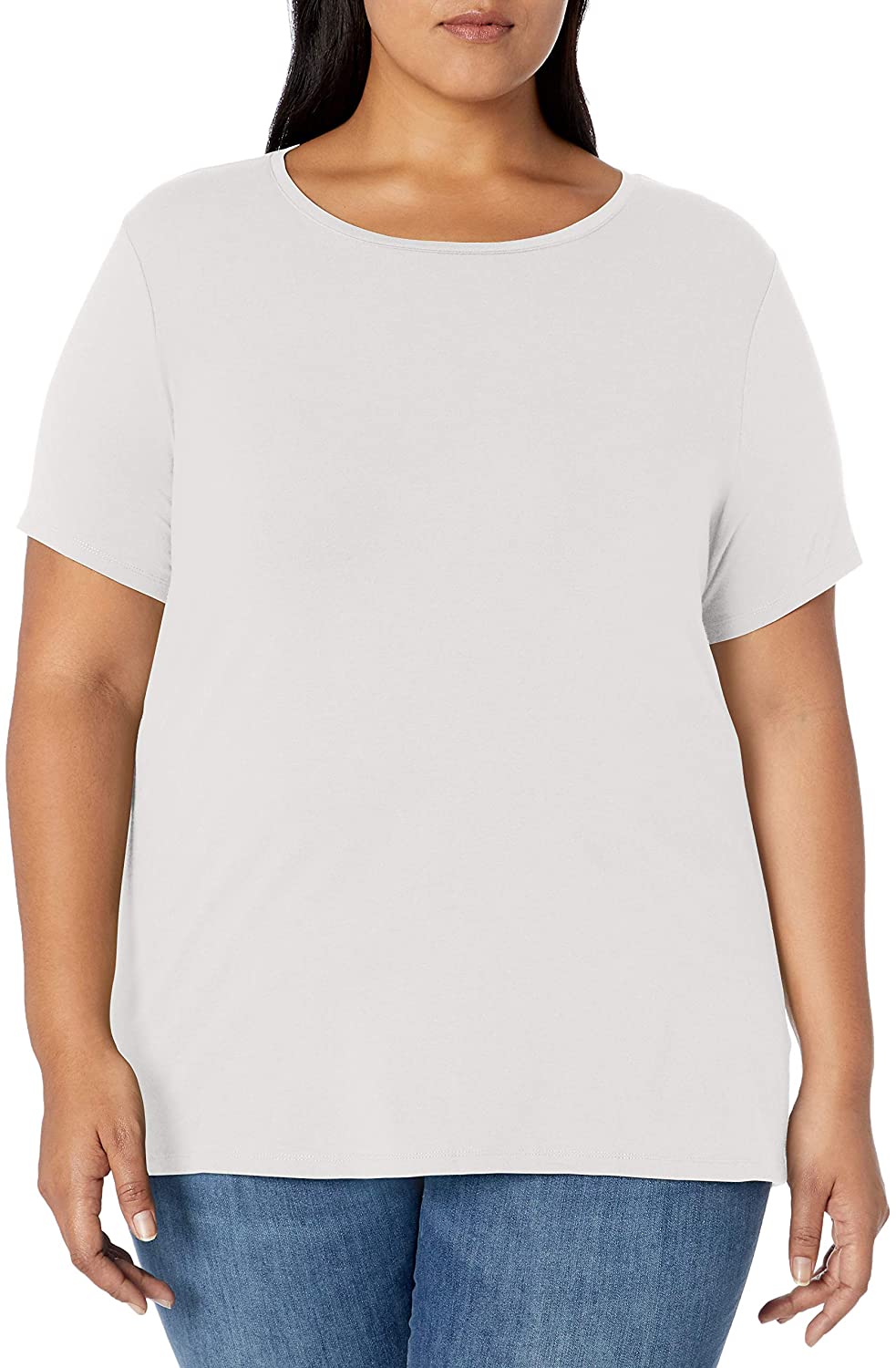 Price:$6.14    Amazon Essentials Women's Plus Size Short-Sleeve Crewneck T-Shirt  Clothing