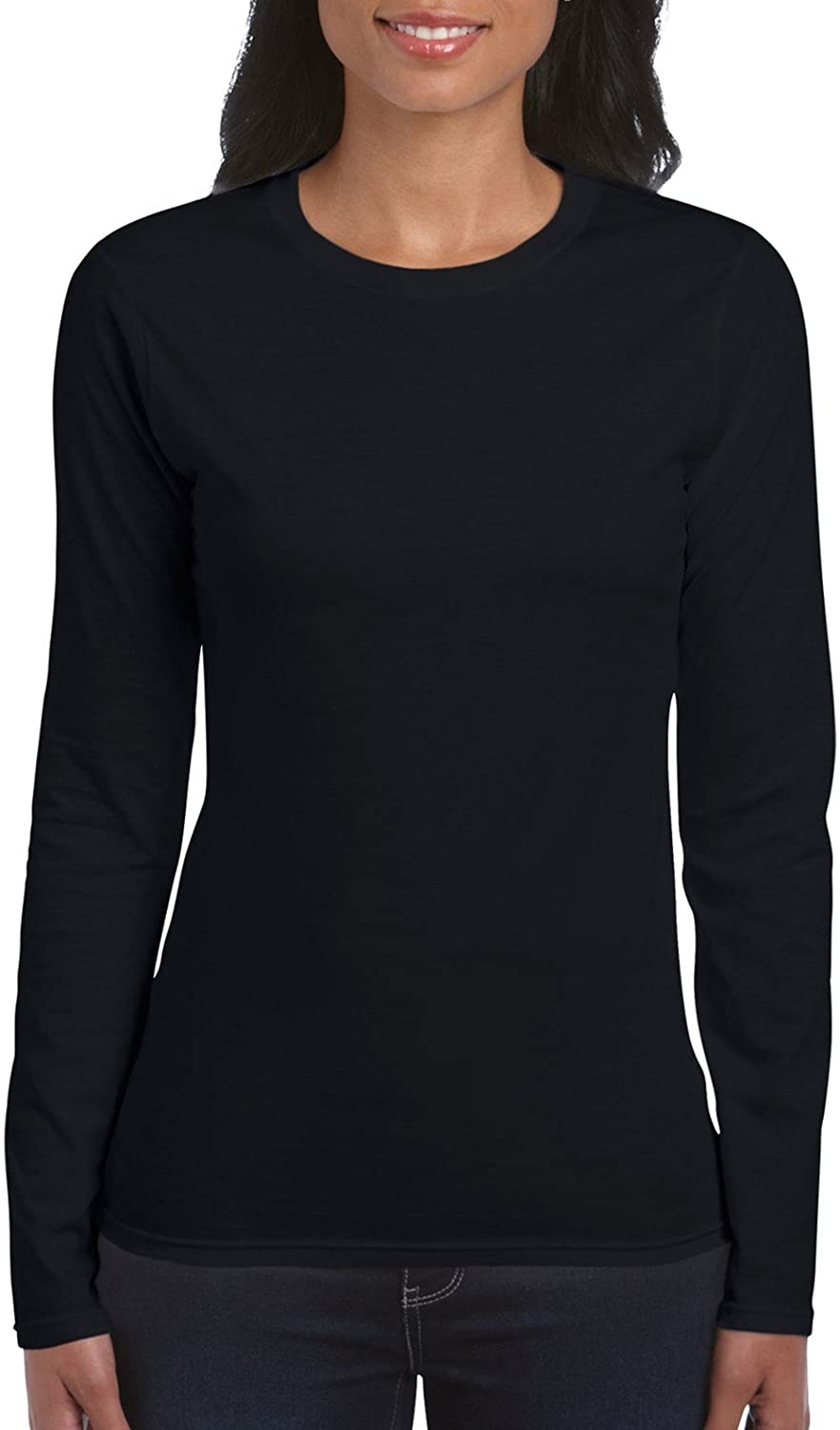 Price:$11.00 Gildan Women's Softstyle Long Sleeve T-Shirt, 2-Pack at Amazon Women’s Clothing store