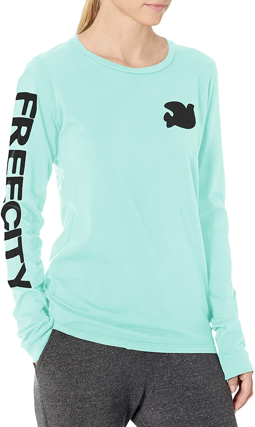 Price:$92.91    FREECITY Women's Long Sleeve Tshirt  Clothing