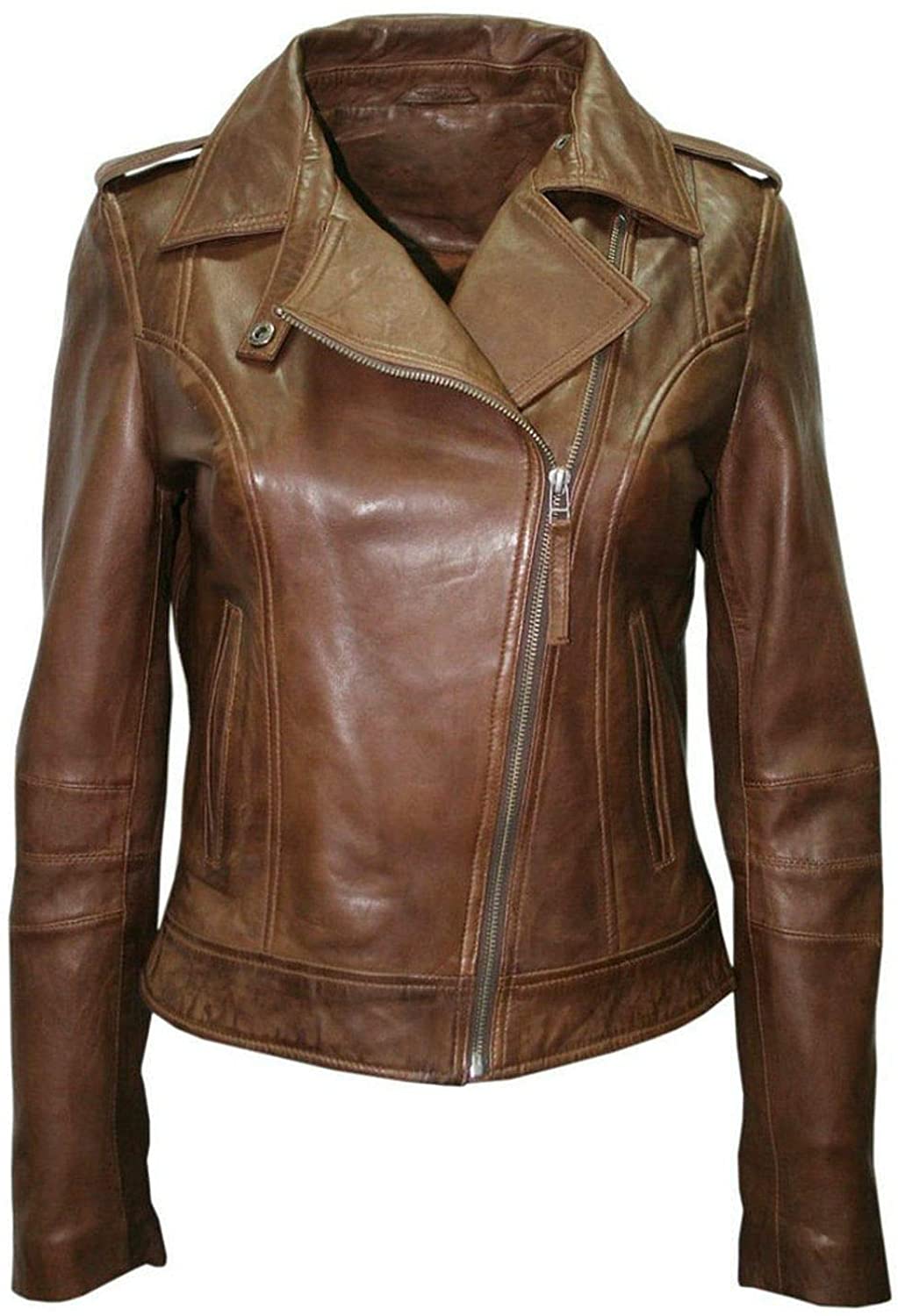 Price:$98.00 Womens Leather Jacket Bomber Biker Motorcycle Real Lambskin Leather Pink Jacket for Womens at Amazon Women's Coats Shop