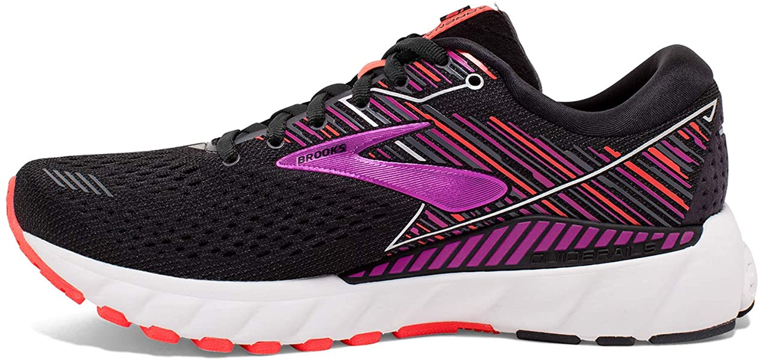Price:$0.00    Brooks Womens Adrenaline GTS 19 Running Shoe - Black/Purple/Coral - B - 5.0  Sports & Outdoors