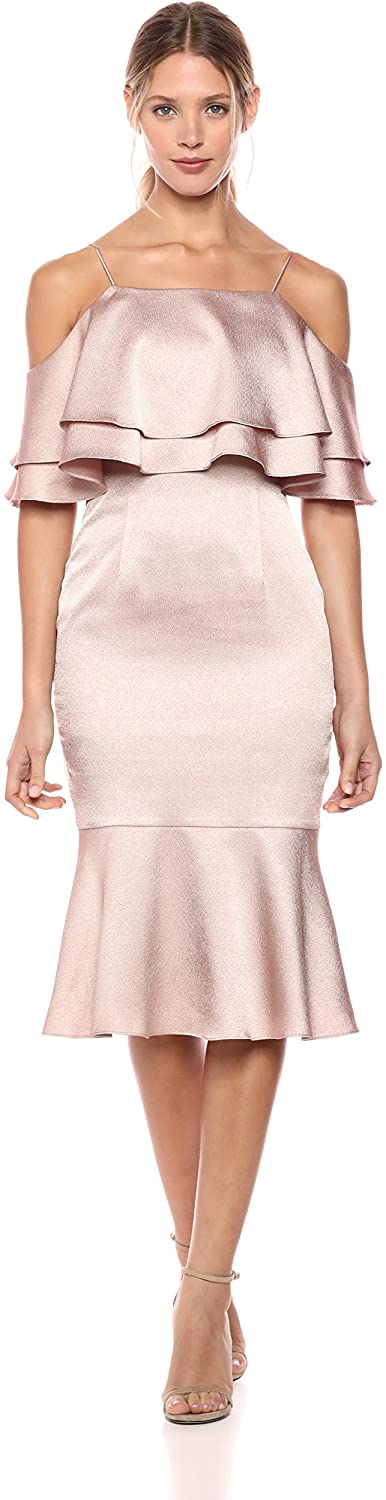 Price:$175.08    Aidan by Aidan Mattox Women's Ruffle Cocktail Dress  Clothing