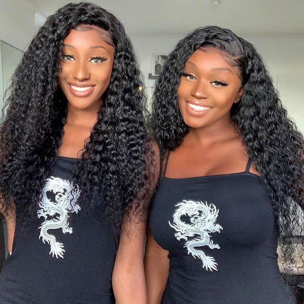 Price:$188.99     26 Inch Brazilian Virgin Human Hair Wigs Water Wave Ear To Ear Lace Frontal Wig with Baby Hair 100% Unprocessed Remy Lace Front Wig Pre Plucked Natural Hairline Lace Wigs (26, 13x4 water wave)   Beauty