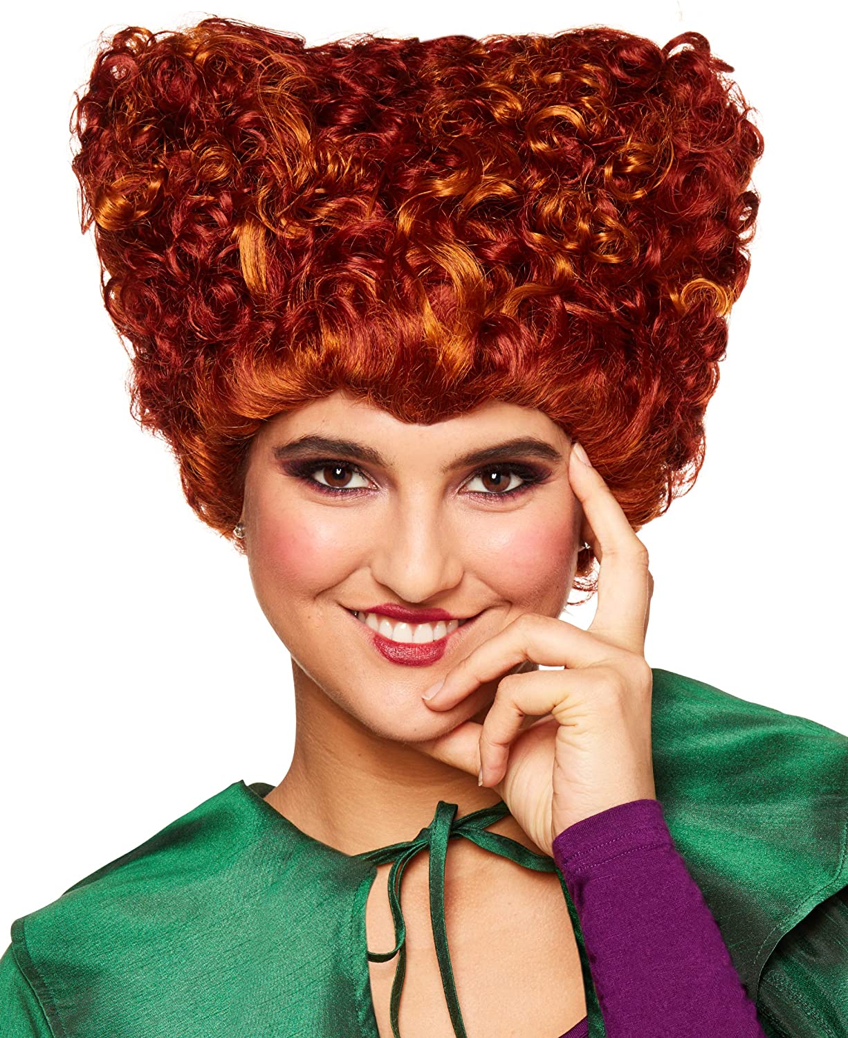 Price:$19.99    Spirit Halloween Hocus Pocus Winifred Sanderson Wig for Adults - Deluxe | Officially Licensed  Clothing