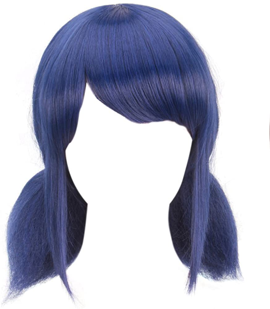 Price:$15.99    DAZCOS Girls Cosplay Blue Wig With Tails [ Adult/Child ] (Blue)  Beauty