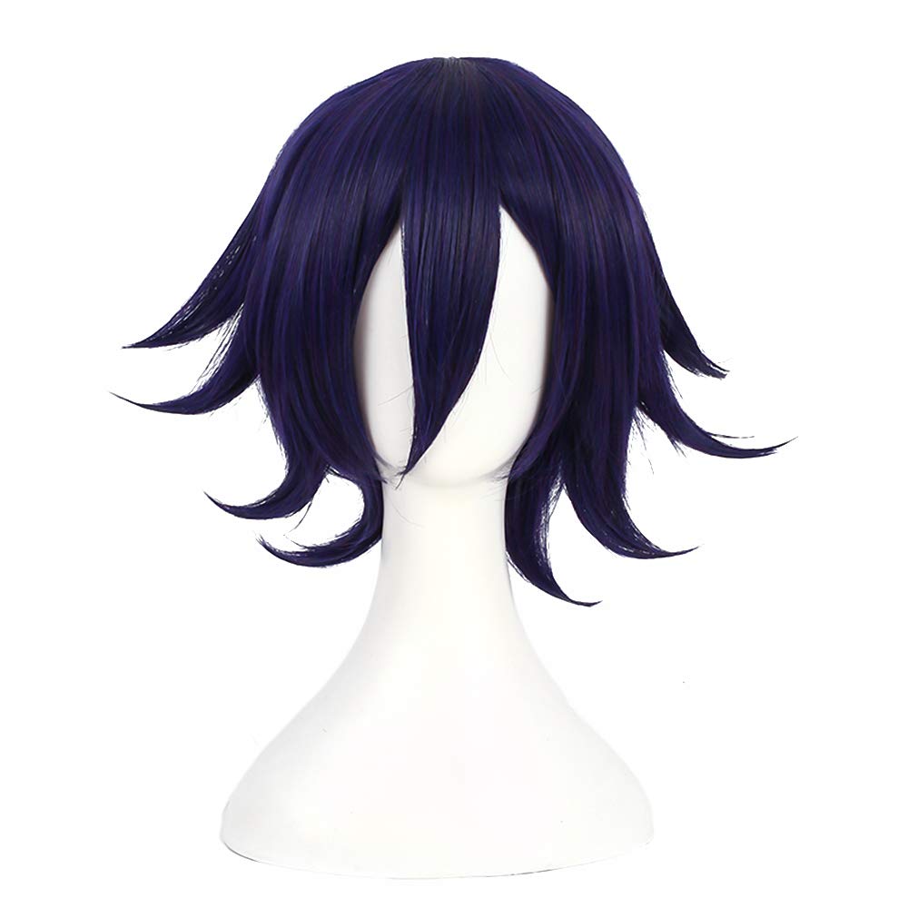 Price:$19.99    Missvig Cosplay Wig Queen Anime Black Purple Halloween Party Short Wigs Synthetic Hair  Beauty