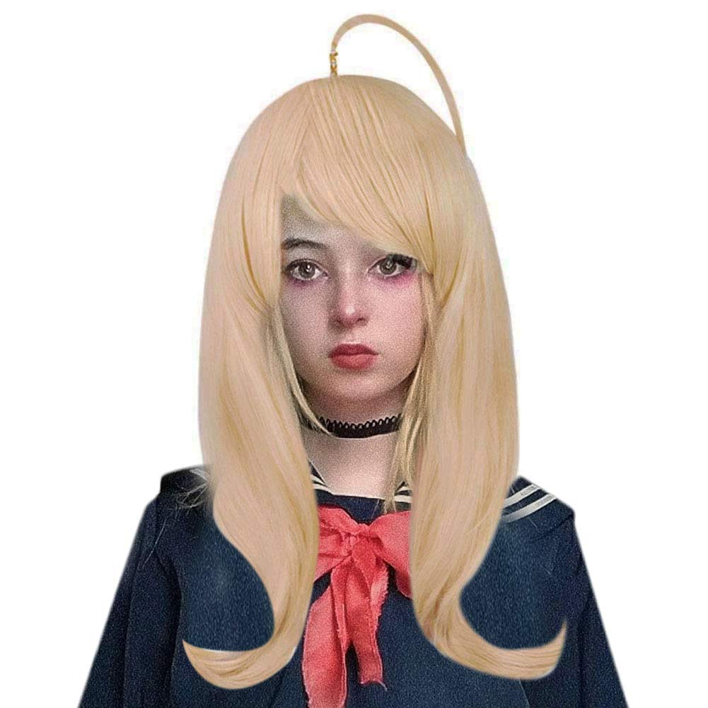 Price:$16.88    ANOGOL Wig Cap+ Blonde Color wig Medium Long Straight Halloween Cosplay Wig for movie  Beauty