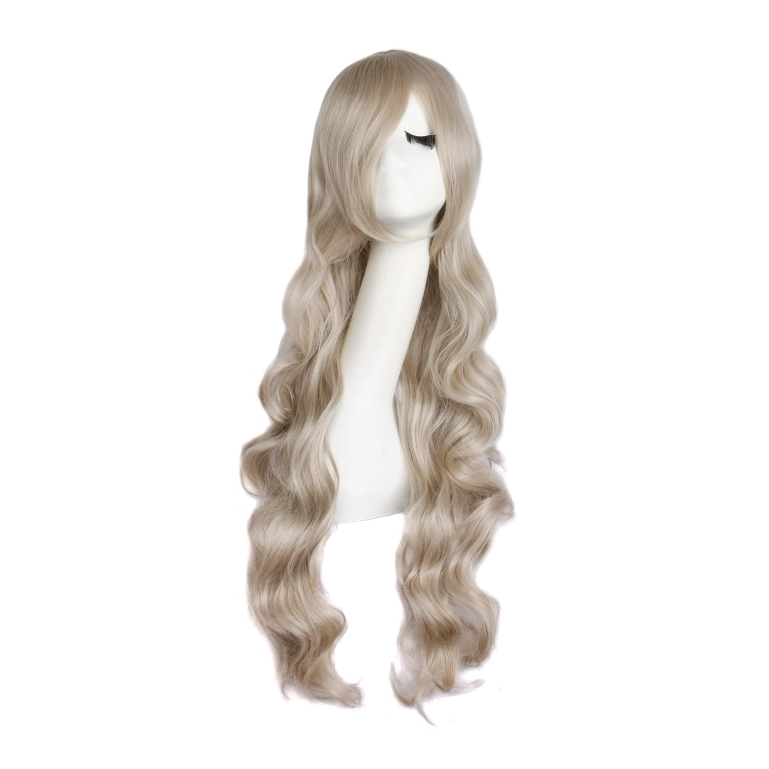 Price:$9.99    MapofBeauty 32" 80cm Long Hair Spiral Curly Cosplay Costume Wig (Ash Brown)  Beauty