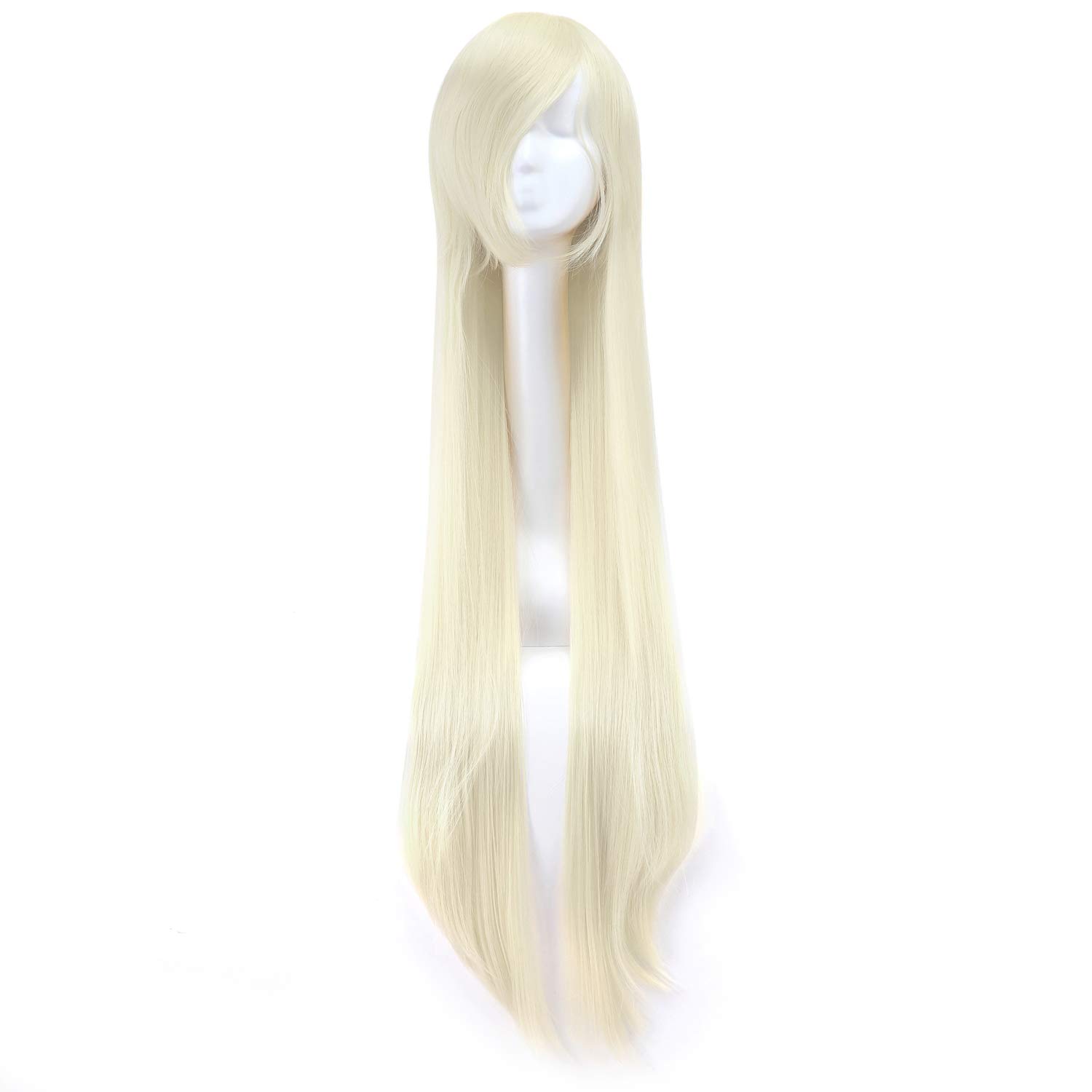 Price:$9.99    MapofBeauty 100cm Beautiful Charming Cosplay Straight Wig (Beige)  Beauty