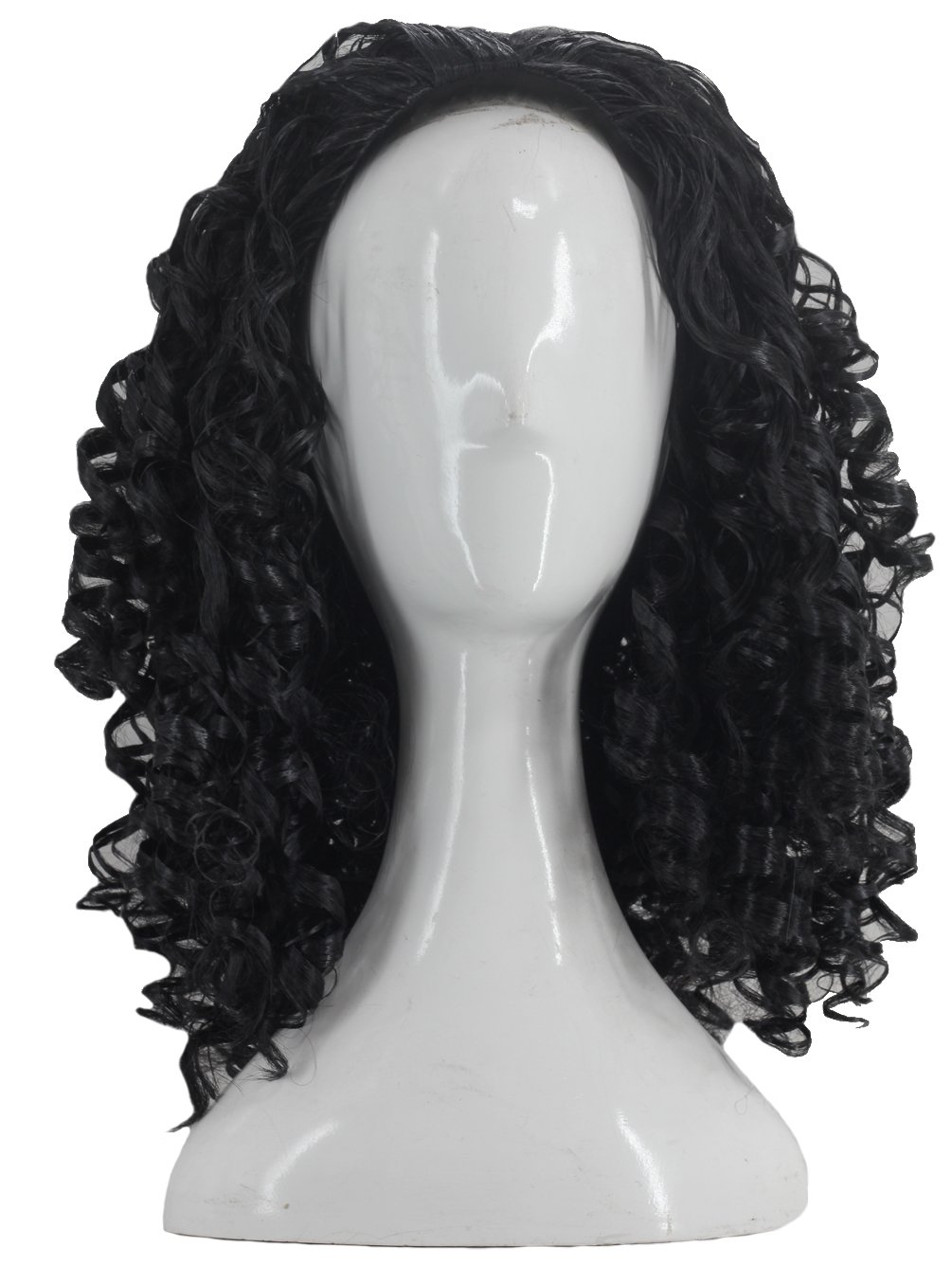 Price:$19.99     Angelaicos Unisex Wavy Halloween Costume Full Wig Long Dark Brown (Men's Wig)   Beauty
