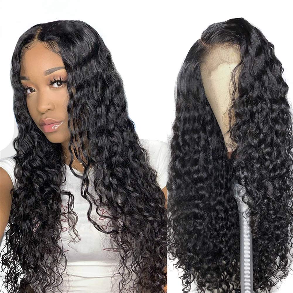 Price:$200.99     Alipearl Hair Deep Part Lace Closure Wig Water Wave 6x6 Closure Wig 180% Density Pre Plucked 8A Brazilian Human Hair Wigs With Baby Hair For Black Women Ali Pearl Hair Wig(22 inch 6x6 wig)   Beauty