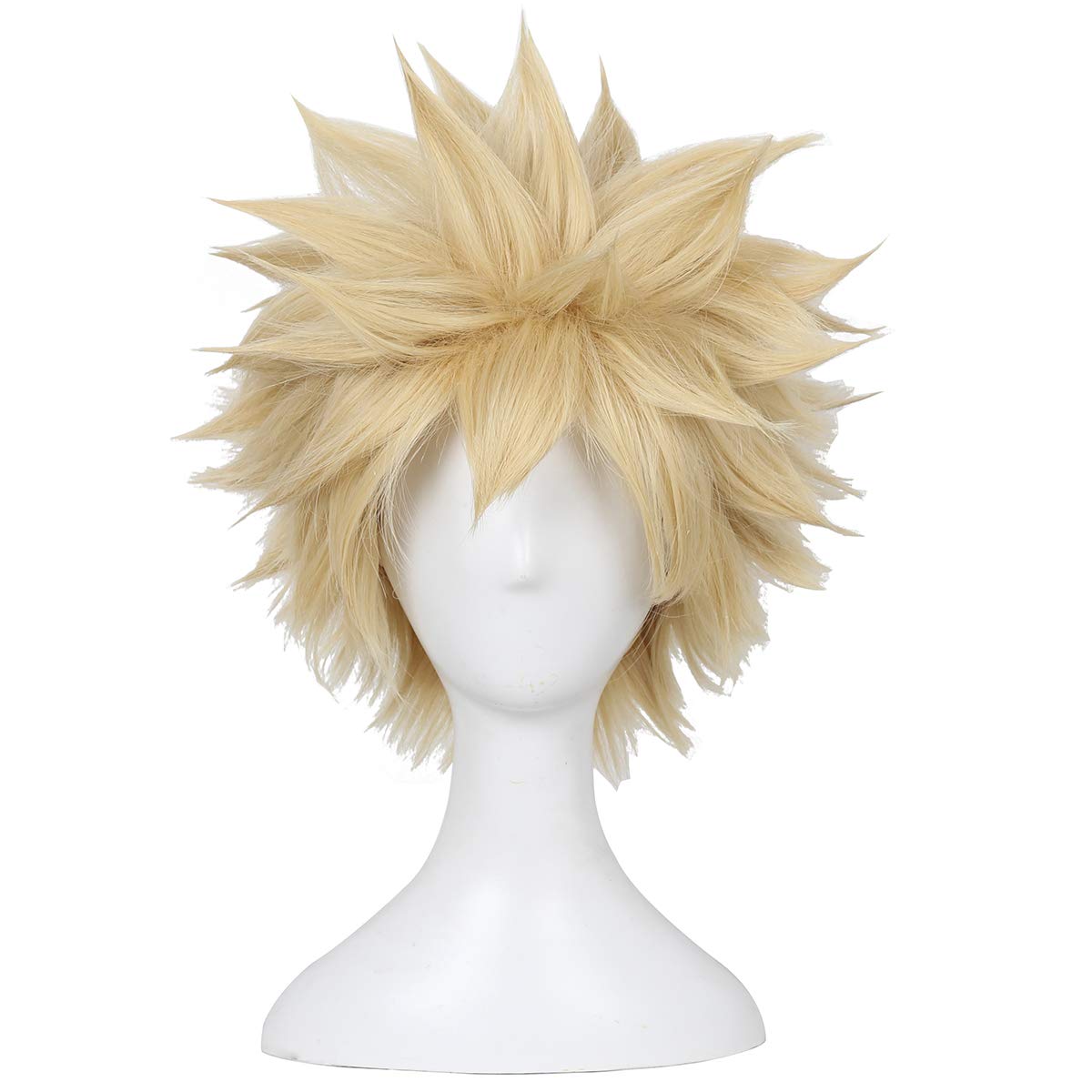 Price:$17.90    ColorGround Short Afro Fluffy Anime Cosplay Wig (Blonde)  Beauty