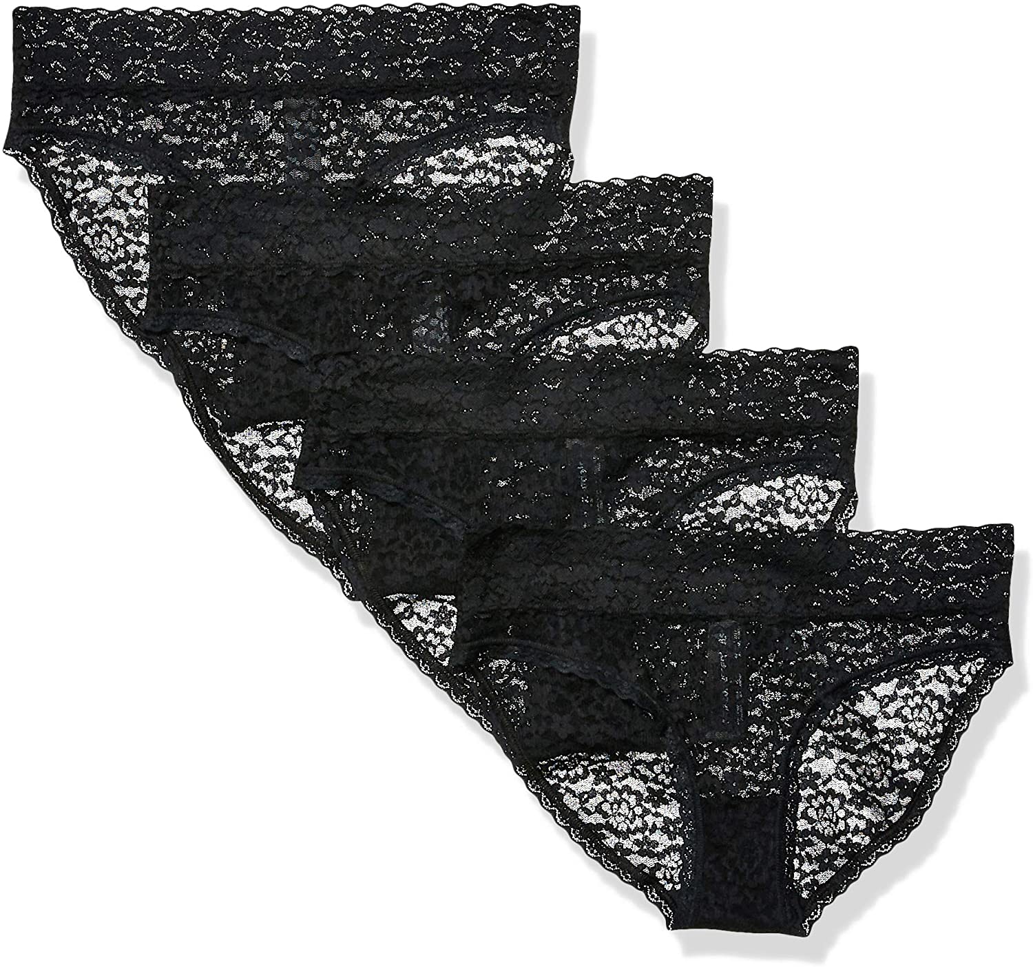 Price:$11.76    Amazon Essentials Women's 4-Pack Lace Stretch Bikini Underwear  Clothing