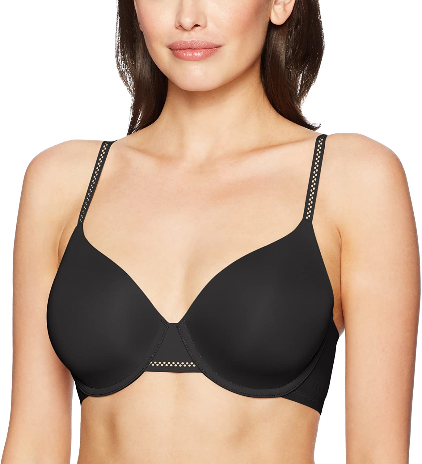 Price:$24.50 DKNY Essential Microfiber Full Coverage T-Shirt Bra Bra at Amazon Women’s Clothing store