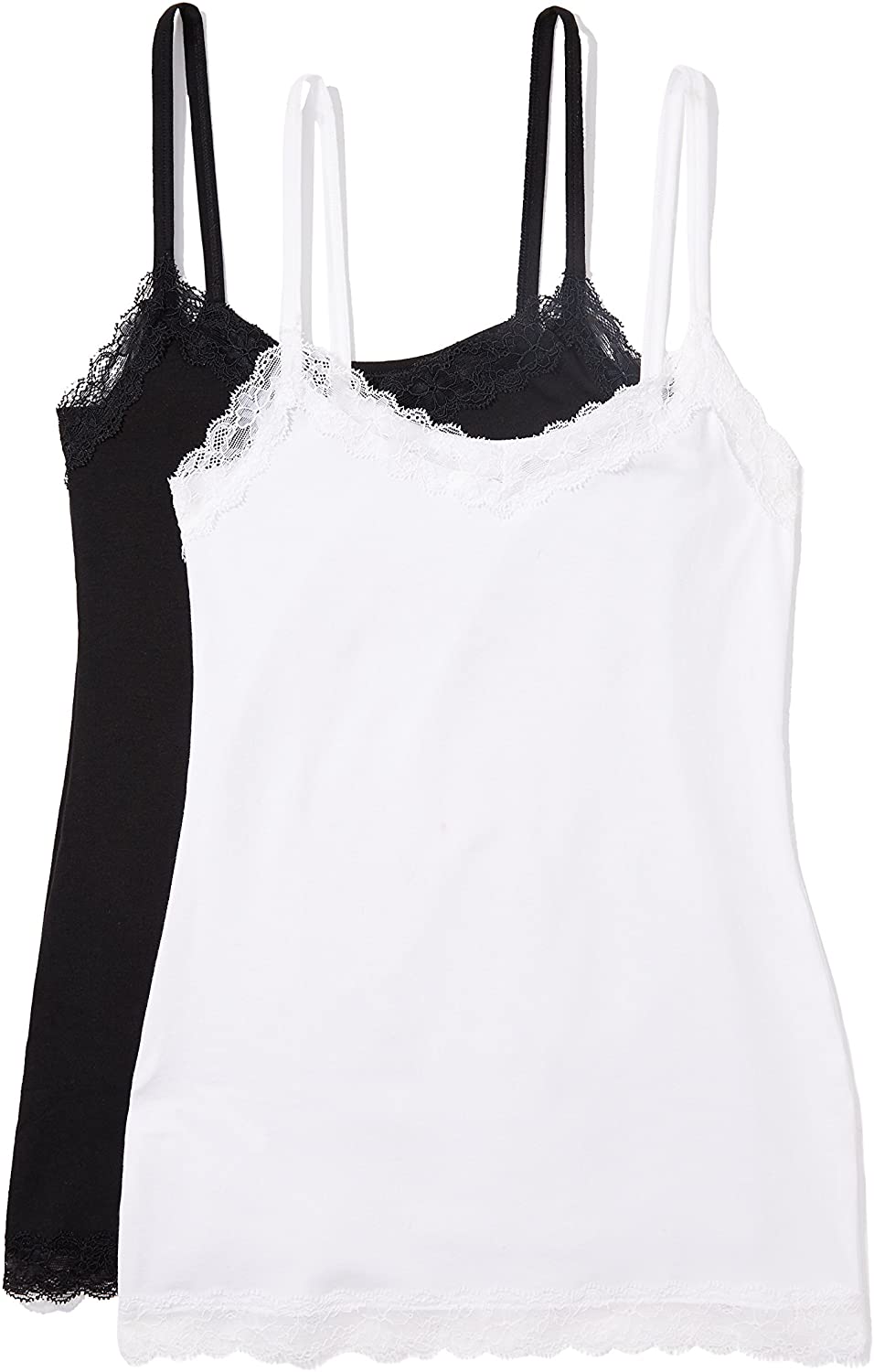Price:$5.37    Iris & Lilly Women's Lace Trim Vest  Clothing