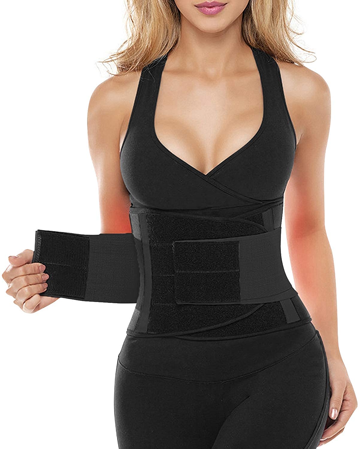 Price:$19.99    SHAPERX Waist Trainer Belt for Women - Waist Trimmer Slimming Belly Band Body Shaper Sports Girdles Workout Belt  Clothing
