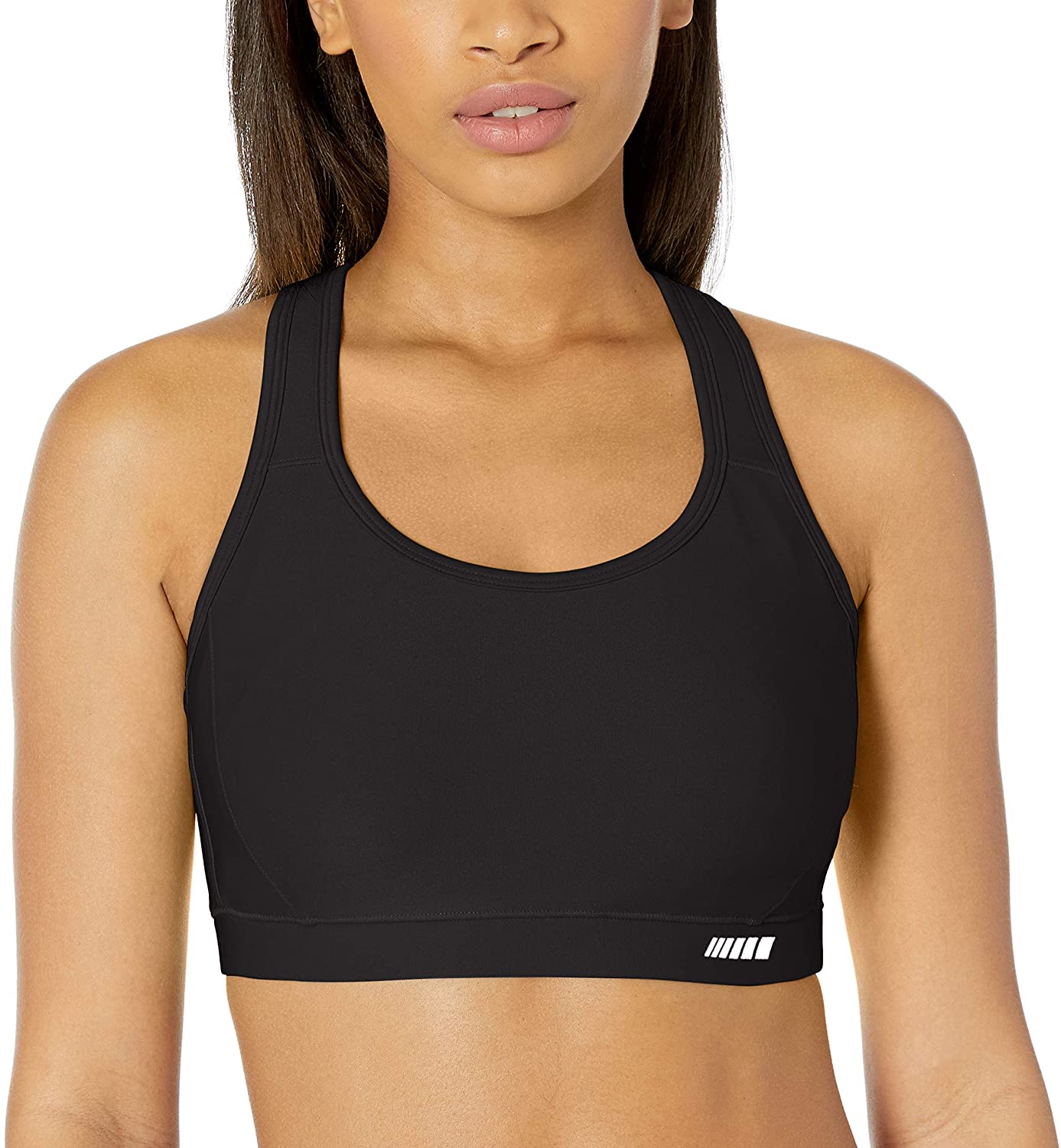 Price:$5.28    Amazon Essentials Women's Medium Support Racerback Sports Bra with Mesh Back  Clothing