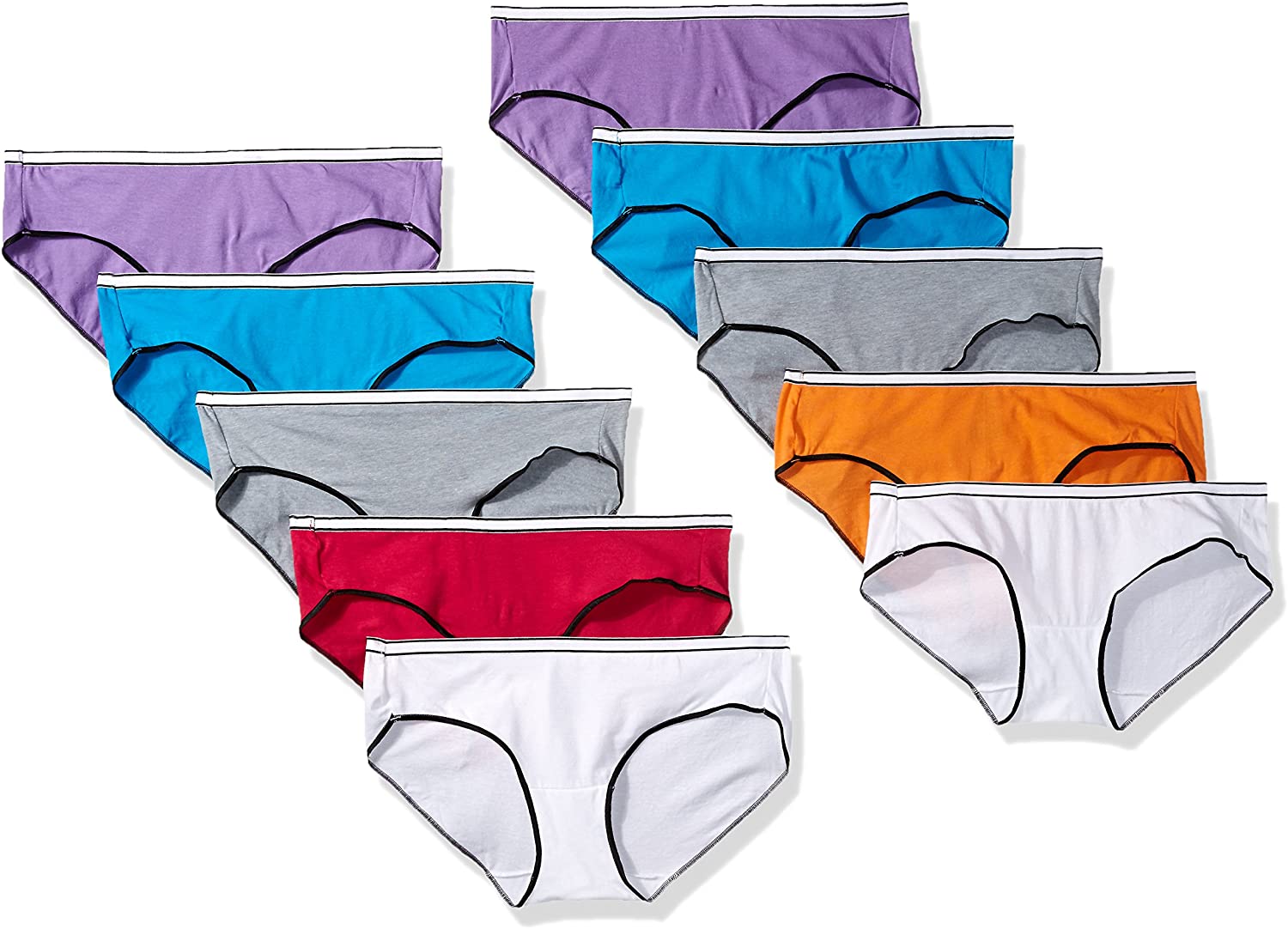 Price:$19.93    Hanes Women's Sporty Hipster Panty, Assorted, 6  Clothing