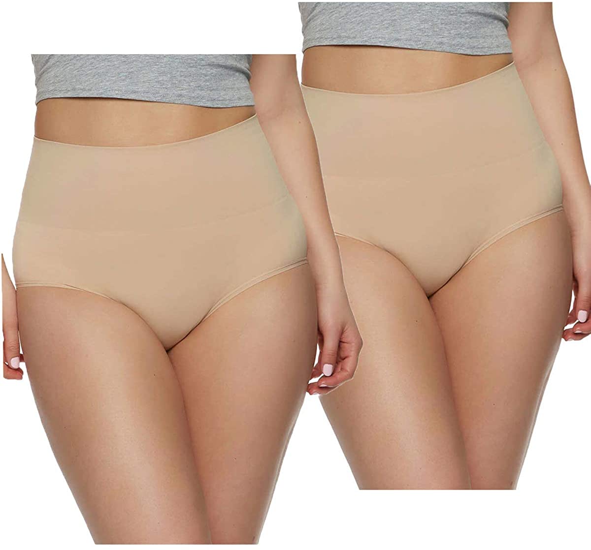 Price:$21.99 Gloria Vanderbilt Ladies' Seamless Shaping Brief, 2-Pack (XL, Nude) at Amazon Women’s Clothing store