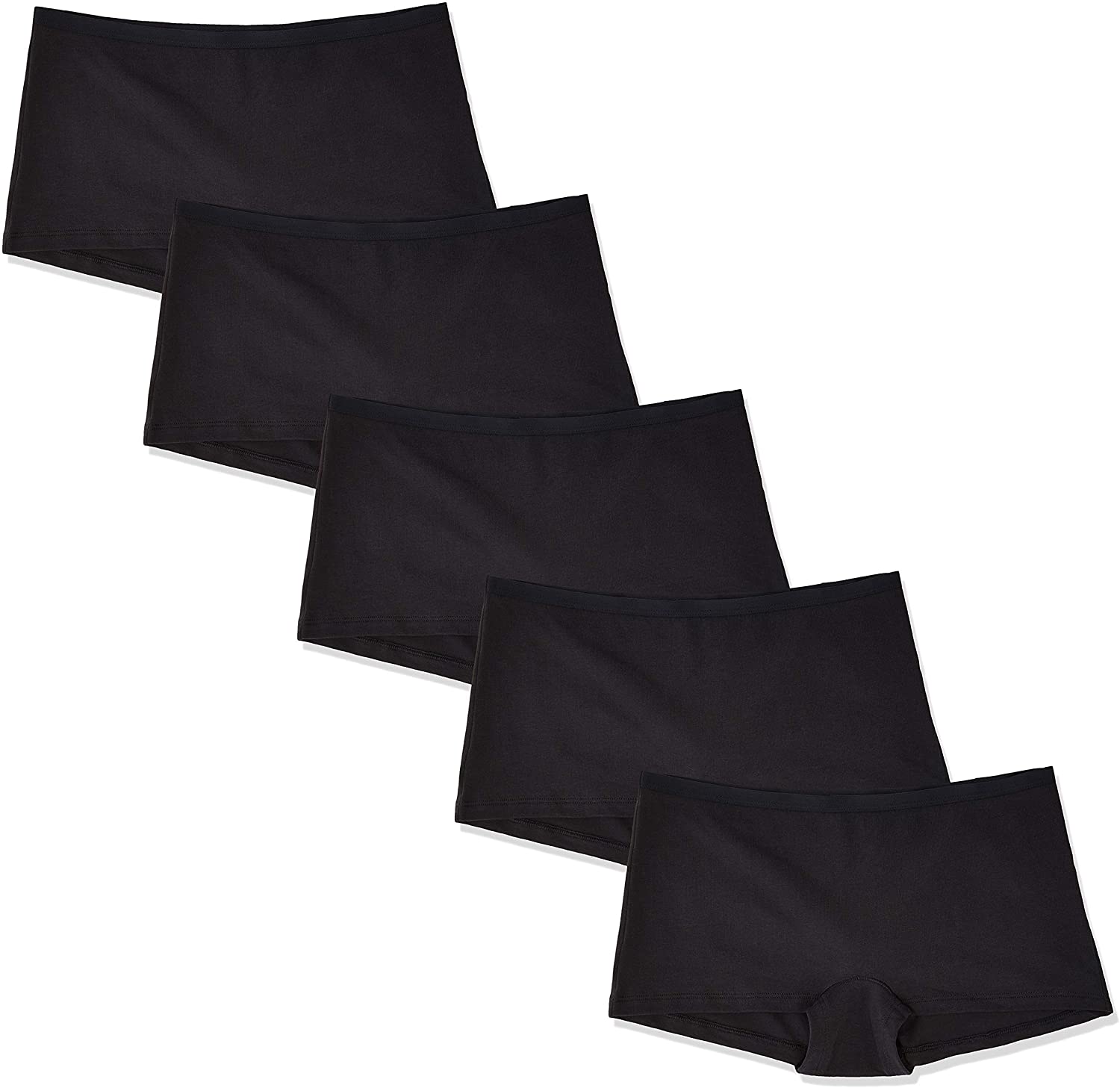 Price:$13.23    Amazon Brand - Iris & Lilly Women's Cotton Boy Shorts, Pack of 5  Clothing