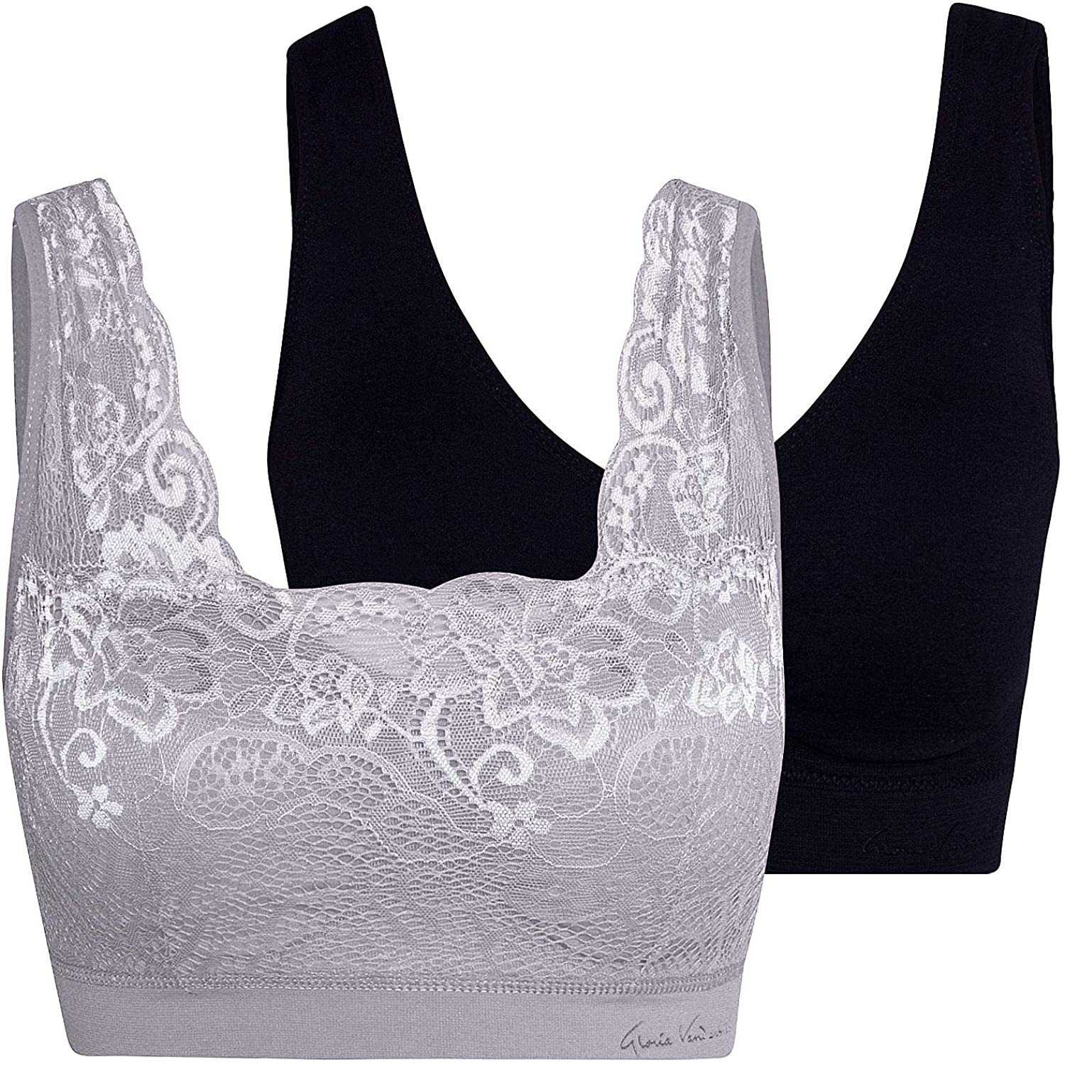 Price:$12.99    Gloria Vanderbilt Womens Tagless Seamless 2 Pack Bra  Clothing