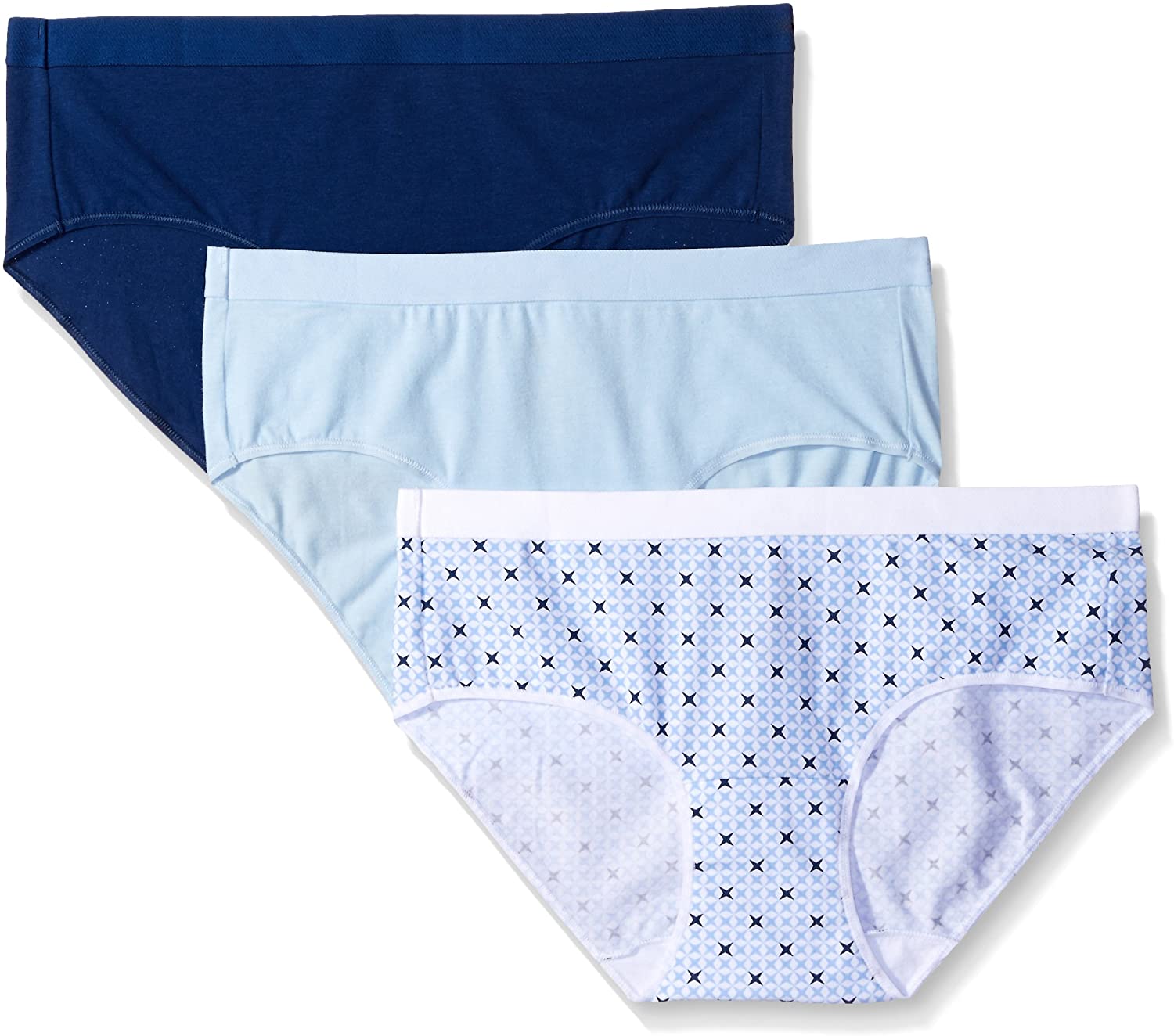 Price:$14.39 Hanes Ultimate Women's 3-Pack X-Temp Hipster Panties at Amazon Women’s Clothing store