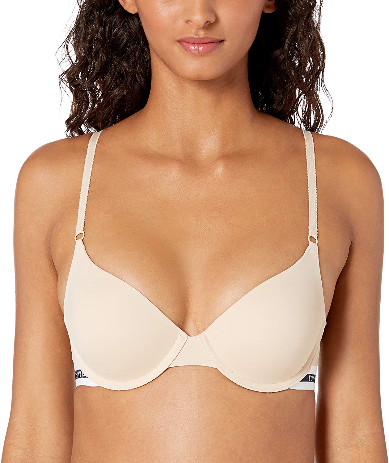Price:$16.76 Tommy Hilfiger Women's Basic Comfort Push up Underwire Bra, Nude, 38B at Amazon Women’s Clothing store