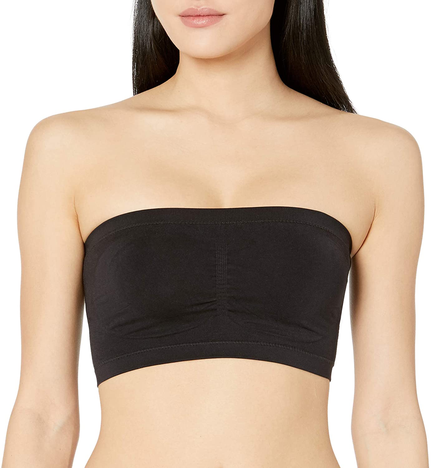 Price:$9.33    Amazon Brand - Mae Women's Seamless Bandeau Bra (for A-C cups)  Clothing