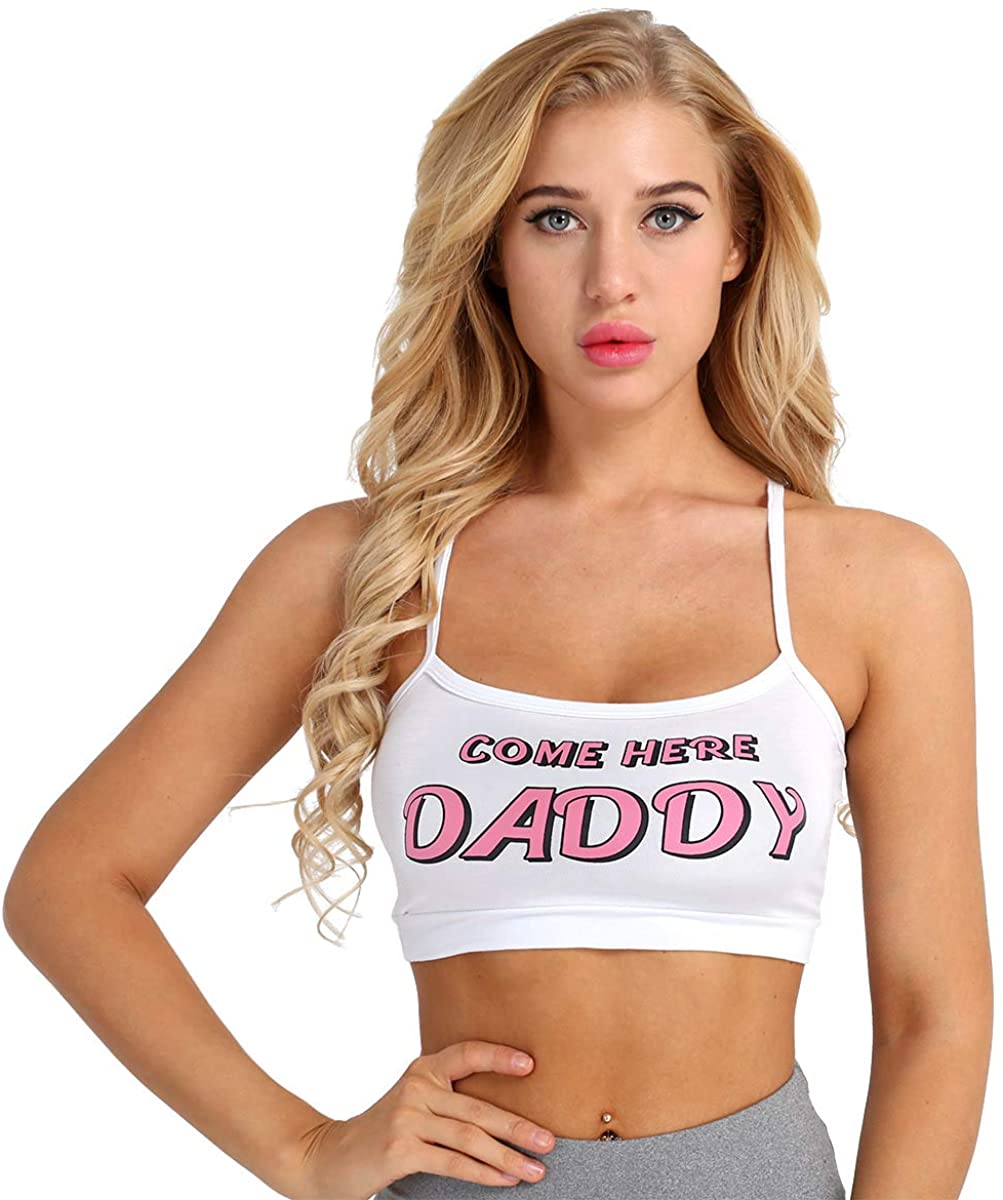 Price:$7.95 Alvivi Women's Sexy Spaghetti Straps Crop Top Backless Cropped Tank Shirt Vest Camisole Lingerie at Amazon Women’s Clothing store
