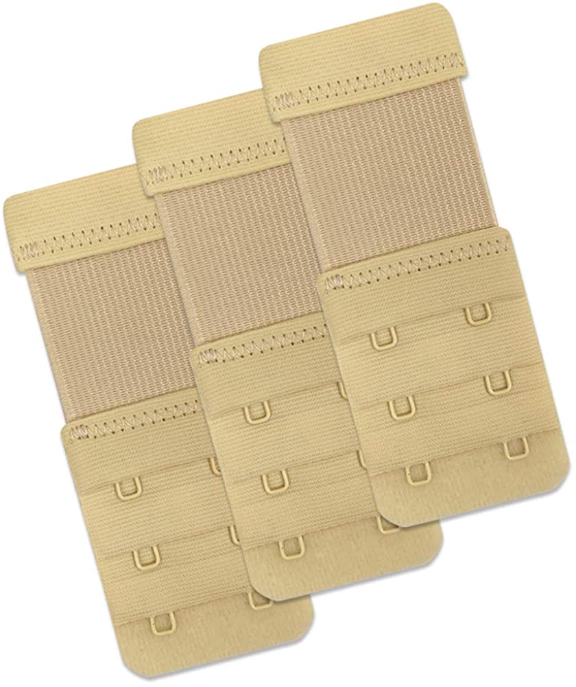 Price:$6.99 Womens Soft Bra Back Extender Elastic Bra Extenders 2 Hook Bra Strap Extensions at Amazon Women’s Clothing store