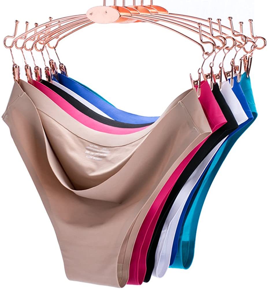 Price:$19.99 COSOMALL 6 Pack Women's Invisible Seamless Bikini Underwear Half Back Coverage Panties at Amazon Women’s Clothing store