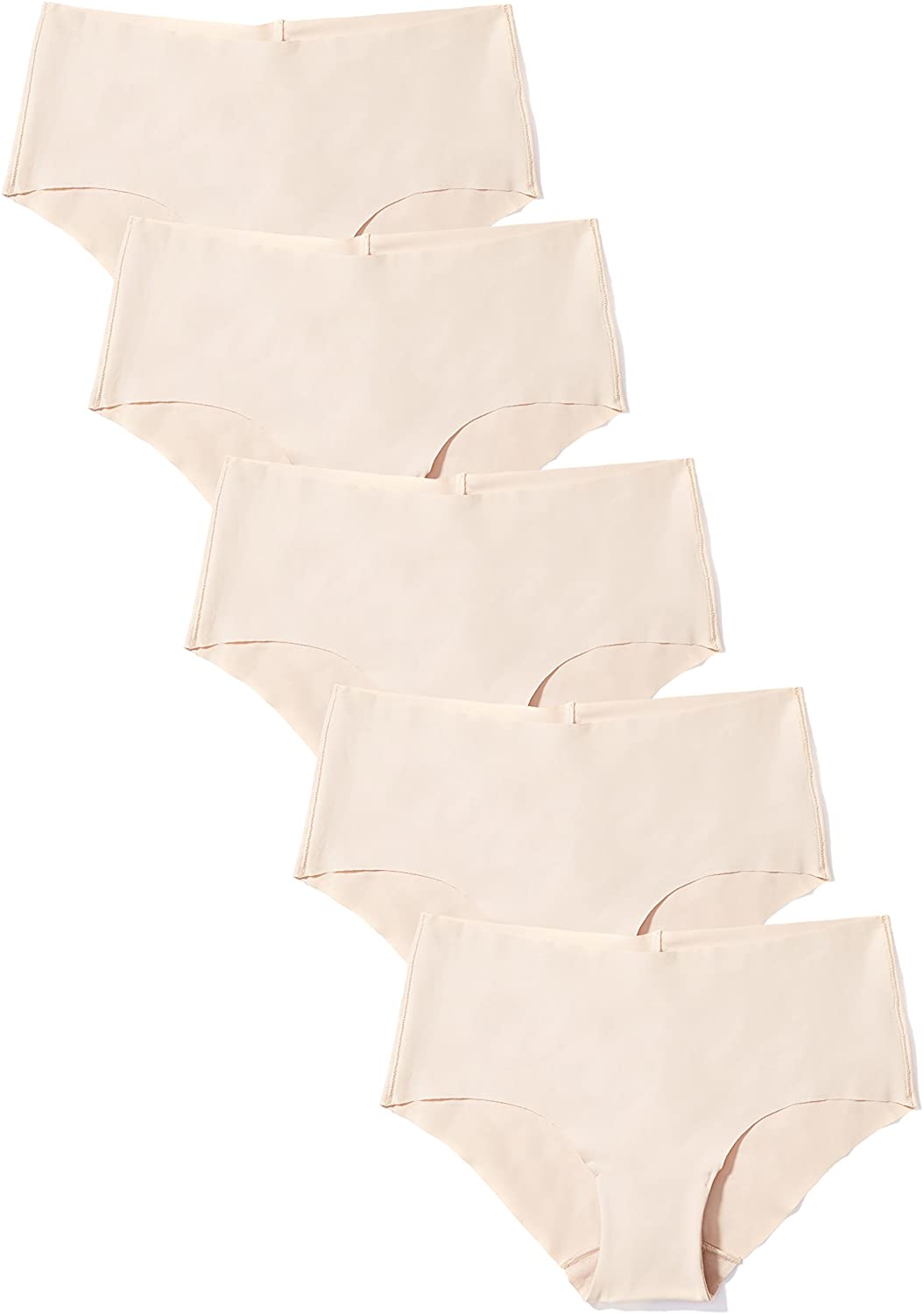 Price:$15.24    Amazon Brand - Iris & Lilly Women's Seamless Hipster Panty, 5-Pack  Clothing