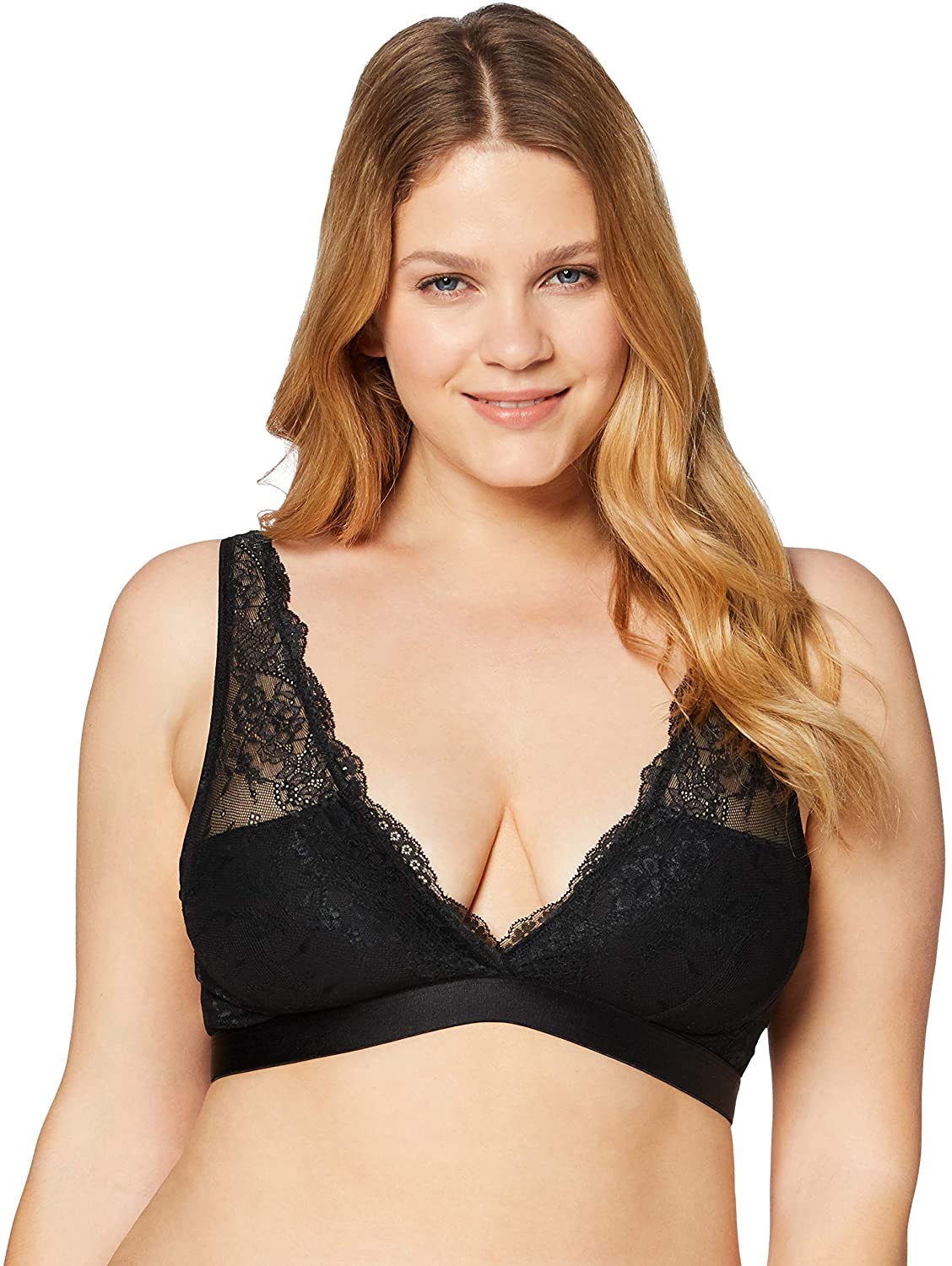Price:$5.89    Iris & Lilly Women's Bralette with Lace Overlay  Clothing