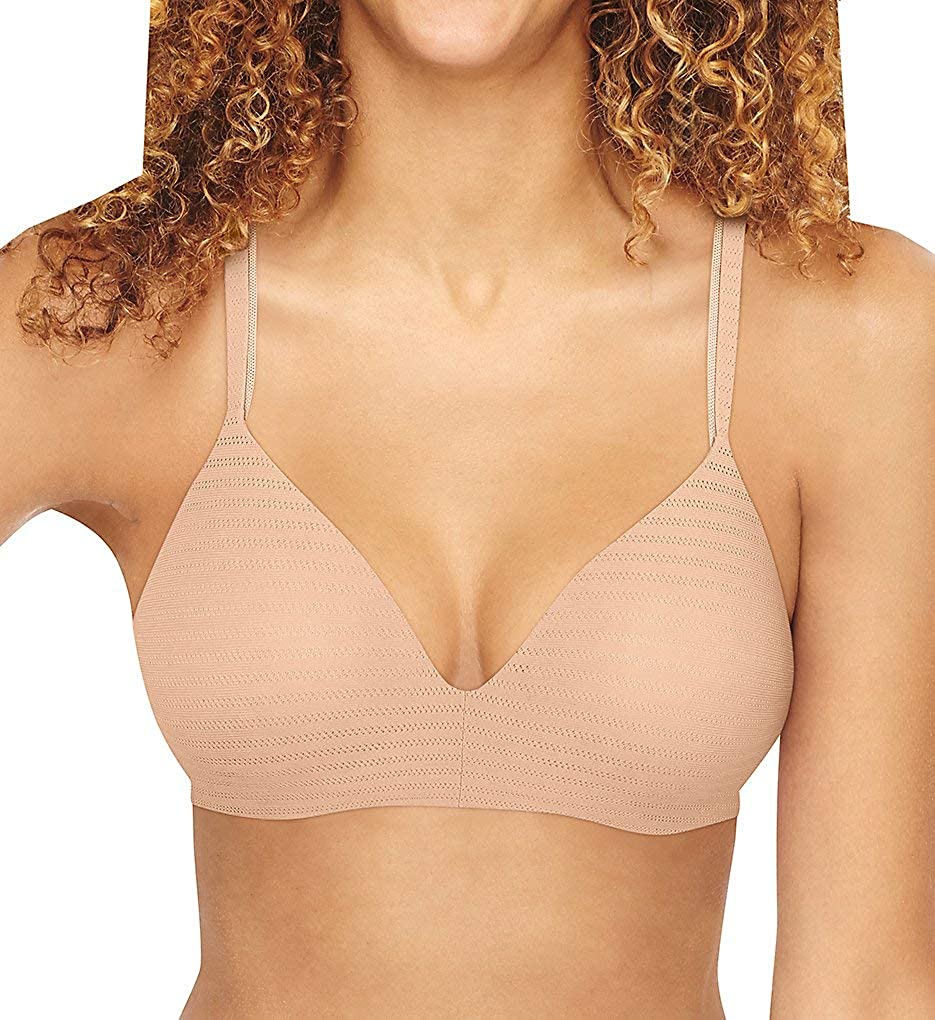 Price:$25.36 Hanes Women's Ultimate T-Shirt Soft Wire-Free Bra, Nude Micro dot, 36B at Amazon Women’s Clothing store