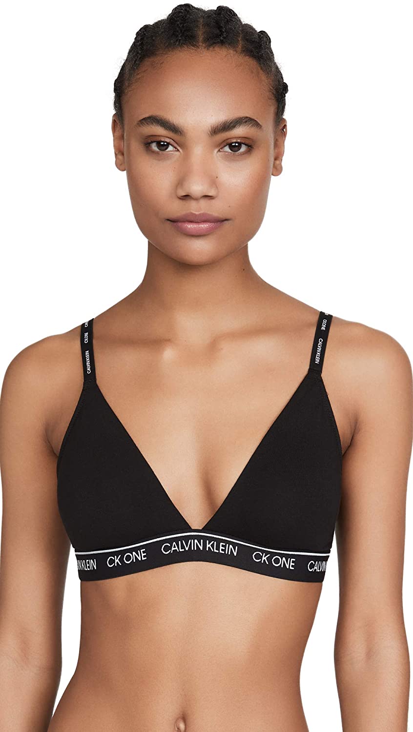 Price:$33.39 Calvin Klein Women's Ck One Cotton Lightly Lined Triangle Bralette at Amazon Women’s Clothing store