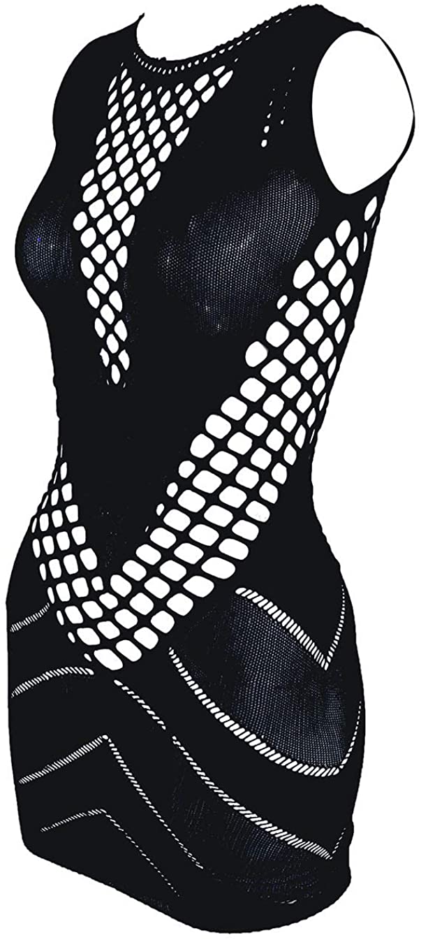 Price:$5.99 LemonGirl Women's Mesh Lingerie Fishnet Babydoll Mini Dress Free Size Bodysuit at Amazon Women’s Clothing store