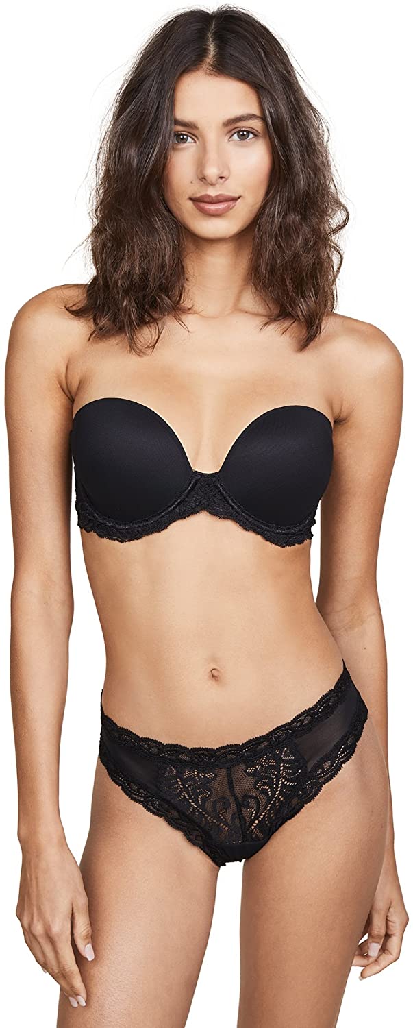 Price:$59.90 Natori Women's Feathers Strapless Plunge Multi Way Bra at Amazon Women’s Clothing store