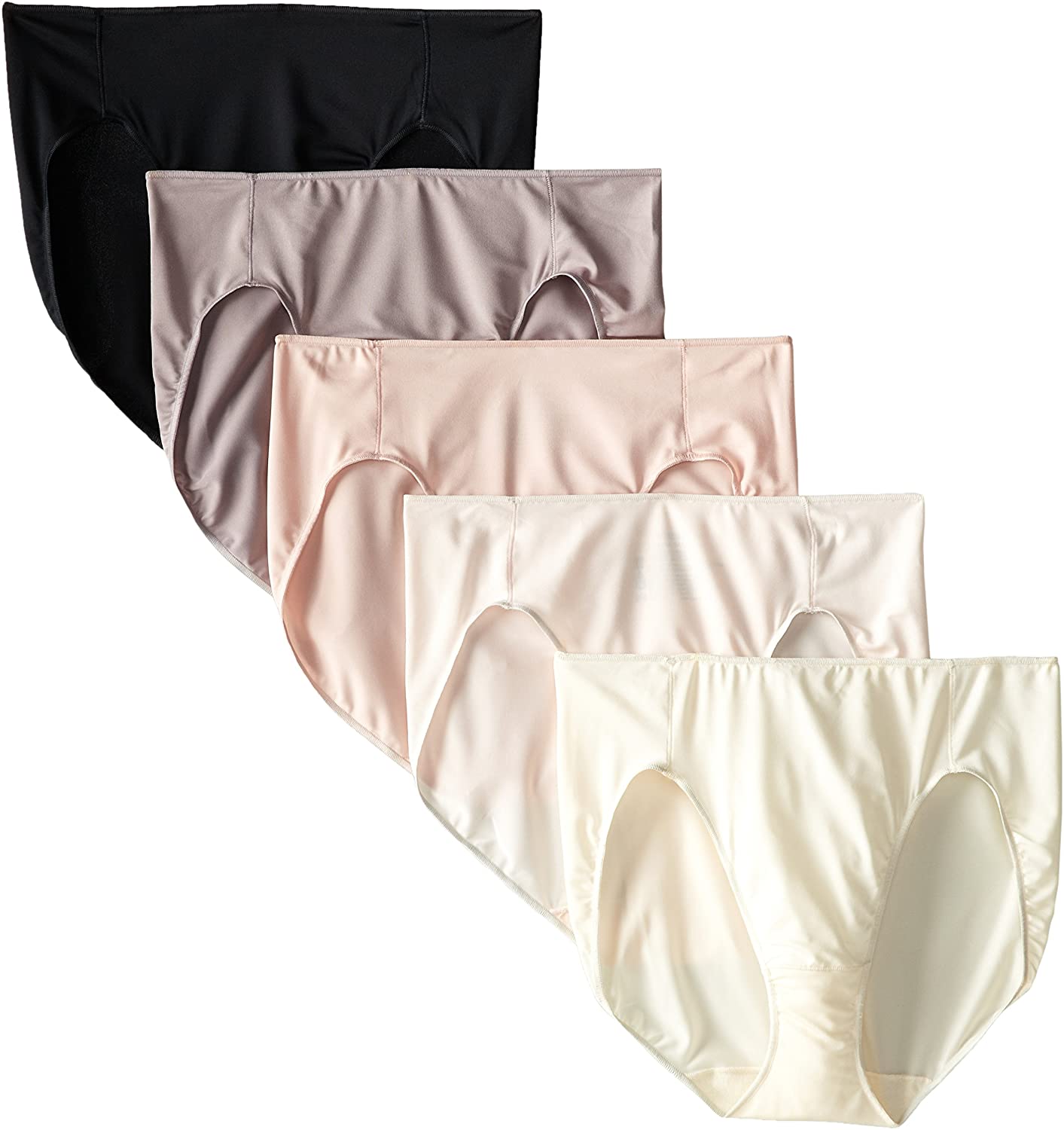 Price:$10.50 Hanes Women's 5 Pack Microfiber Hi-Cut at Amazon Women’s Clothing store