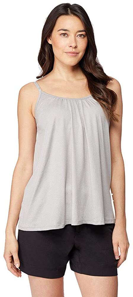 Price:$18.95 32 DEGREES Cool Womens Shirred Flowly Relaxed Lounge Built-in Cups Shelf Bra Tank Cami at Amazon Women’s Clothing store