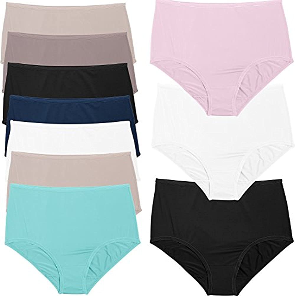 Price:$26.99 Fruit of the Loom Women's Microfiber 10 Pack Brief Panties at Amazon Women’s Clothing store