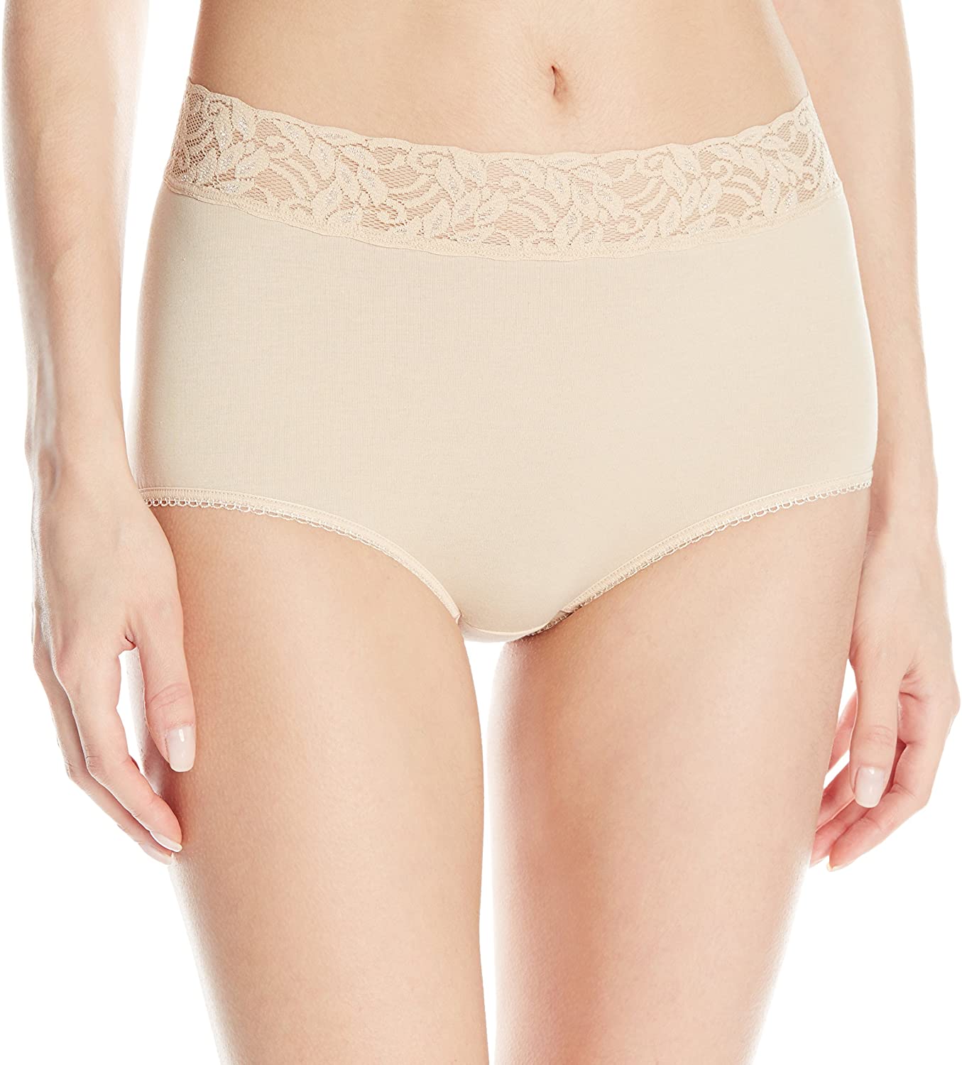 Price:$15.99 Wacoal Women's New Cotton Suede Full Brief Panty at Amazon Women’s Clothing store