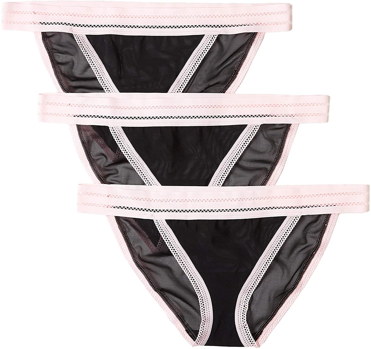 Price:$6.73    Amazon Brand - Iris & Lilly Women's Mesh Tanga Panty, 3-Pack  Clothing