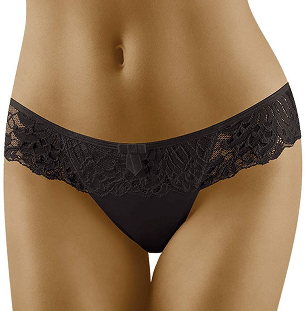 Price:$7.99 Karioka Women Underwear Lace Thongs T-Back Thin Flower Edge Trim Silky Panties Bikini Breathable Lingerie Low Waist at Amazon Women’s Clothing store