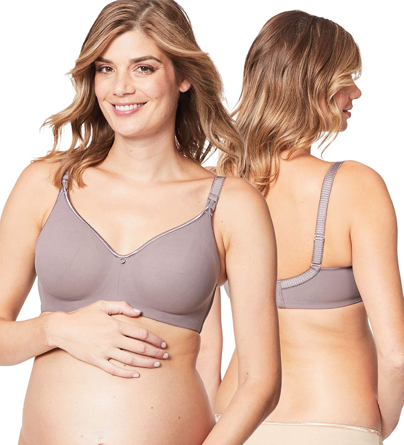 Price:$63.26 Cake Maternity Croissant Soft Wire Nursing Bra for Breastfeeding, Full Cup Flexi Wire Supportive Maternity Bra at Amazon Women’s Clothing store